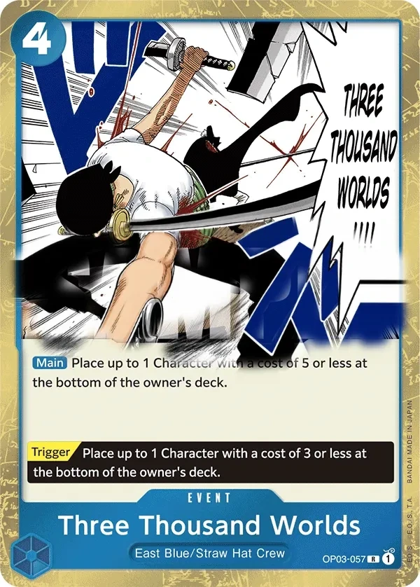 Three Thousand Worlds (OP03-057_r1) Reprint One Piece card