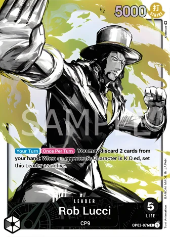 Rob Lucci (OP03-076) One Piece card