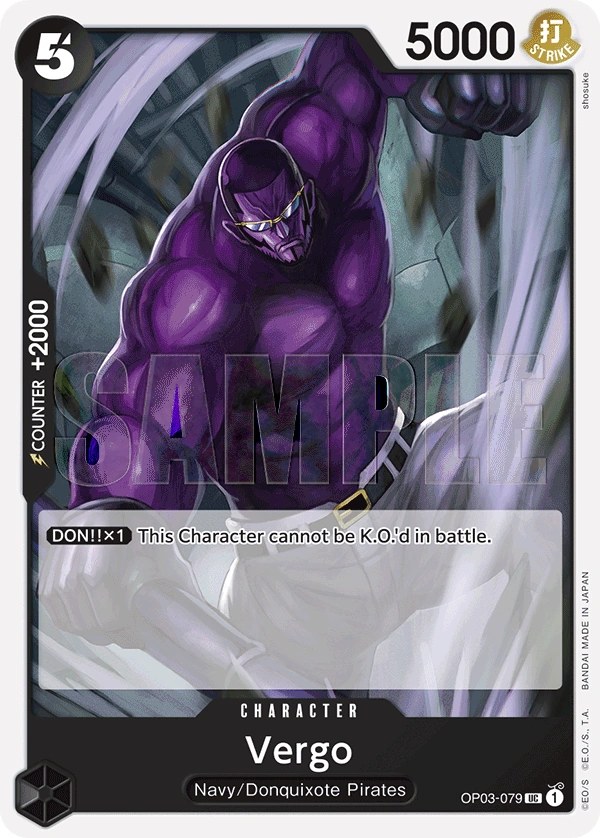 Vergo (OP03-079_r1) Reprint One Piece card