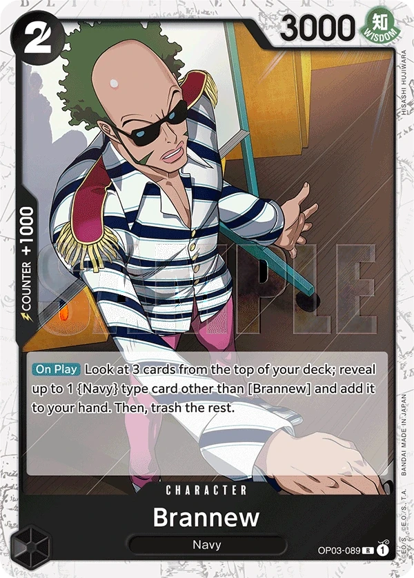 Brannew (OP03-089_p4) Alt Art One Piece card