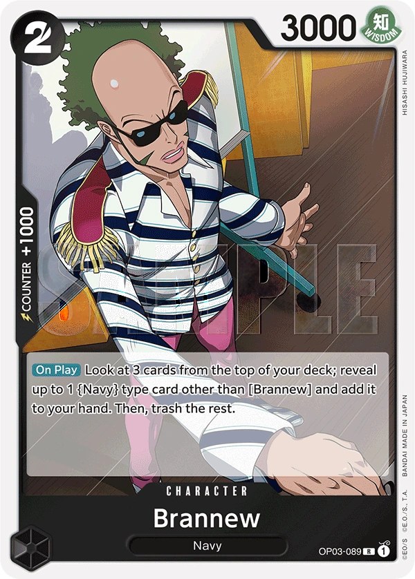 Brannew (OP03-089_r2) Reprint One Piece card