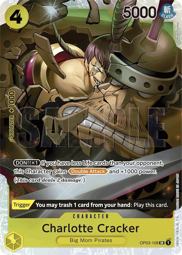 Charlotte Cracker (OP03-108_r1) Reprint One Piece card