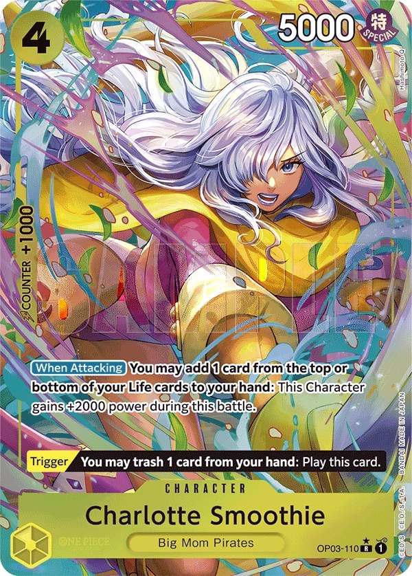Charlotte Smoothie (OP03-110_p5) Alt Art One Piece card