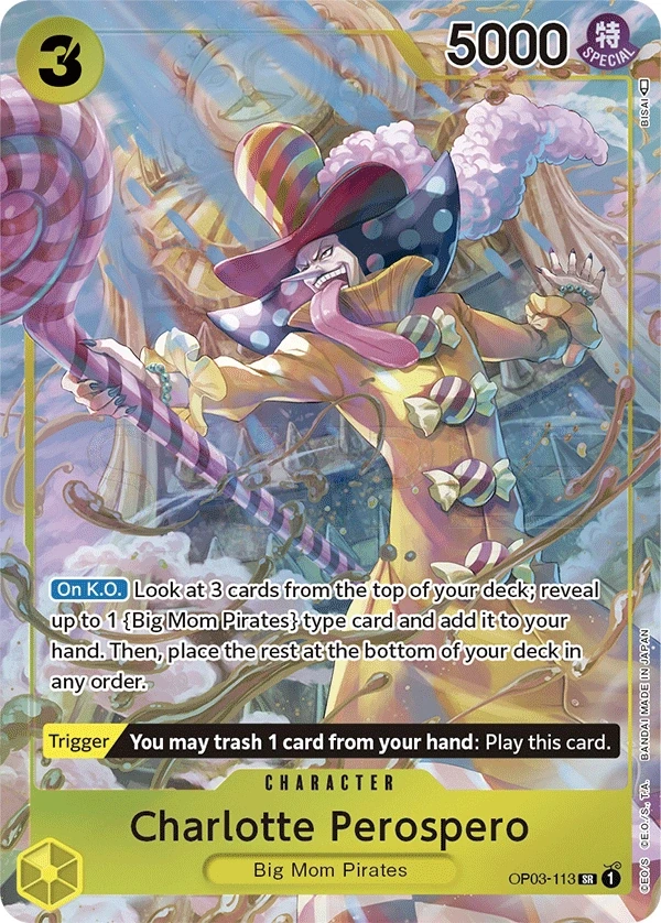 Charlotte Perospero (OP03-113_p1) Alt Art One Piece card