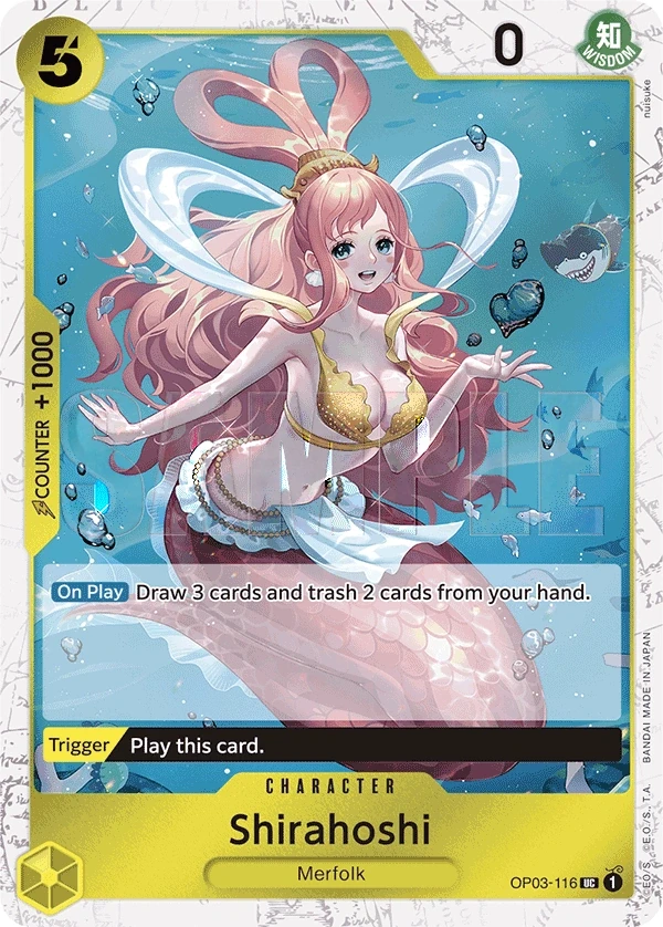 Shirahoshi (OP03-116_p5) Alt Art One Piece card