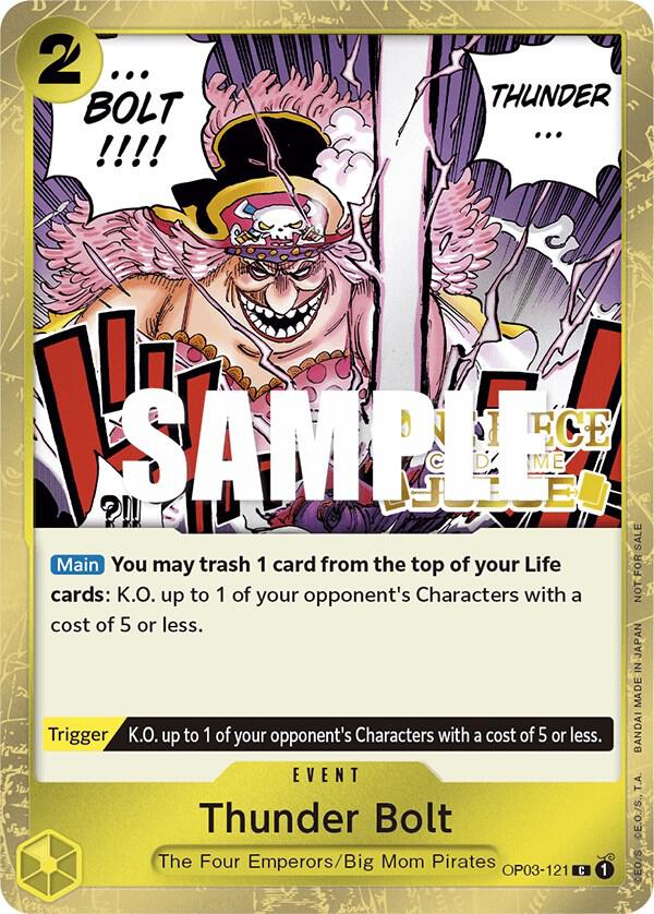 Thunder Bolt (OP03-121_p5) Alt Art One Piece card