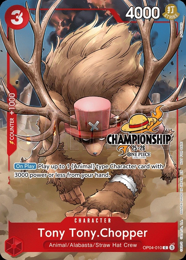 Tony Tony.Chopper (OP04-010_p2) Alt Art One Piece card