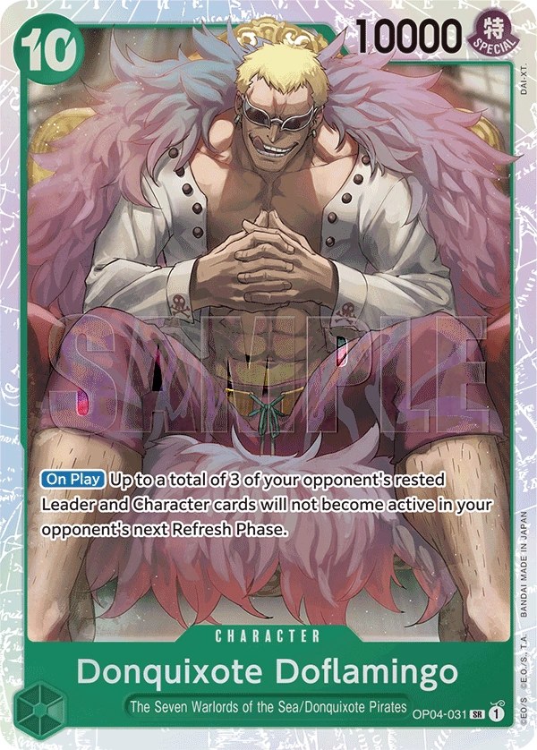 Donquixote Doflamingo (OP04-031_r1) Reprint One Piece card