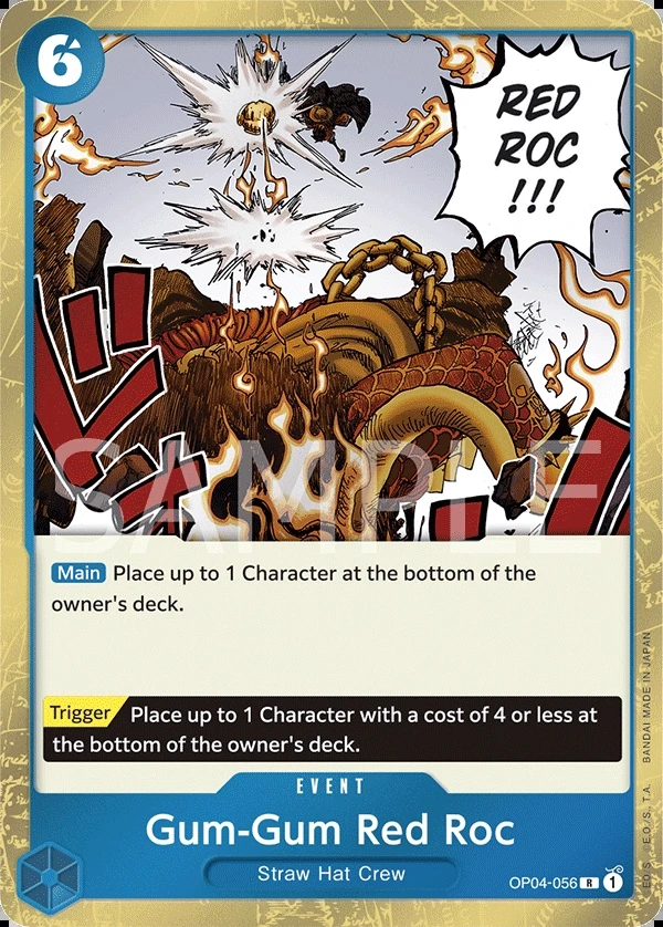 Gum-Gum Red Roc (OP04-056) One Piece card