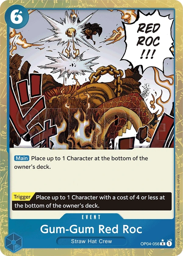 Gum-Gum Red Roc (OP04-056_p3) Alt Art One Piece card