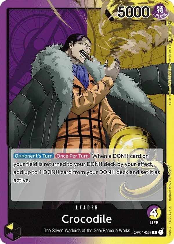 Crocodile (OP04-058) One Piece card