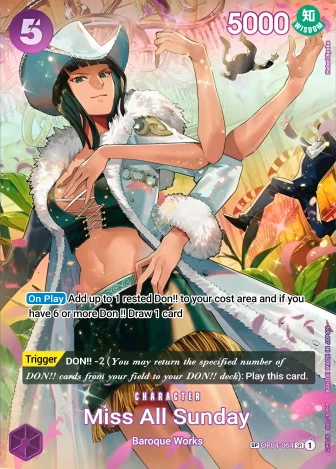 Ms. All Sunday (OP04-064) One Piece card