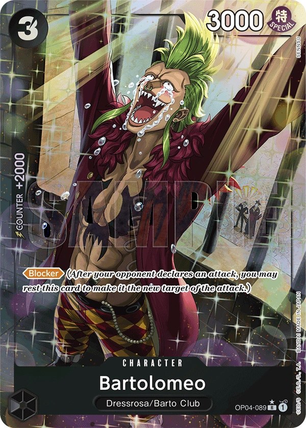 Bartolomeo (OP04-089_p4) Alt Art One Piece card