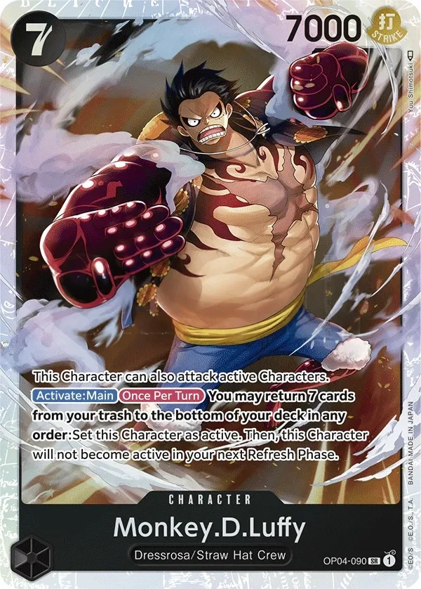 Monkey.D.Luffy (OP04-090) One Piece card