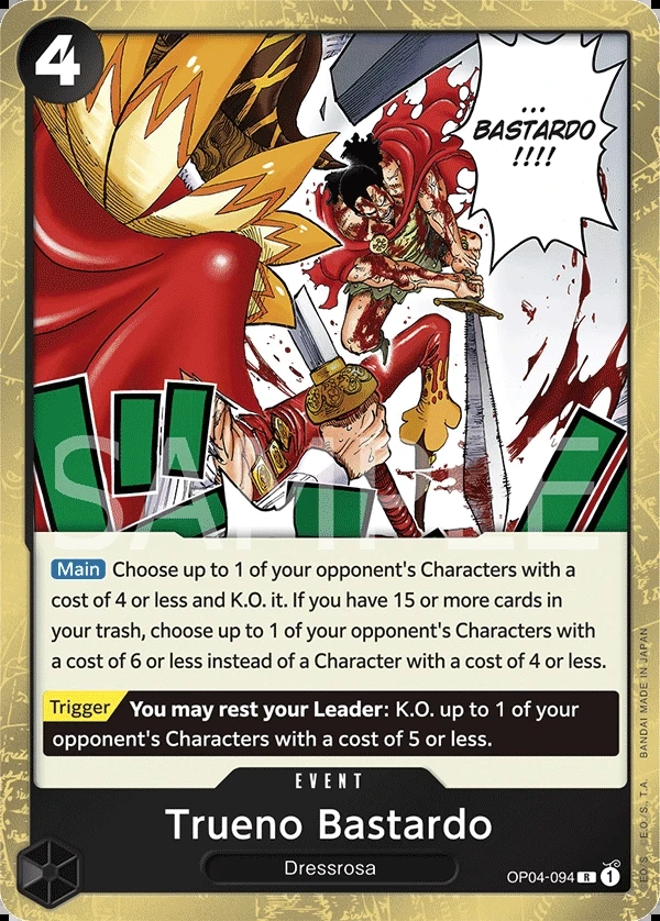 Trueno Bastardo (OP04-094) One Piece card