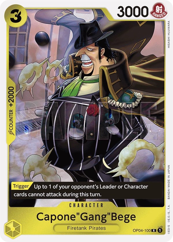 Capone"Gang"Bege (OP04-100_r1) Reprint One Piece card