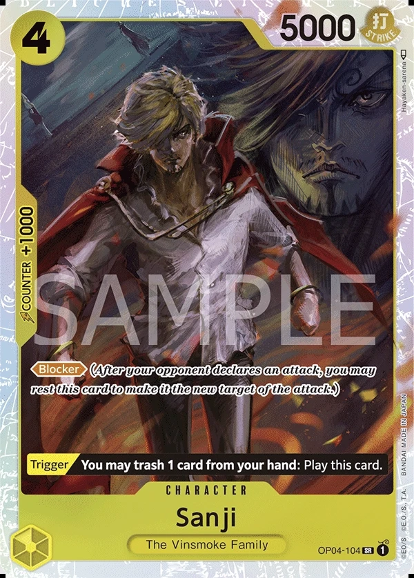 Sanji (OP04-104) One Piece card