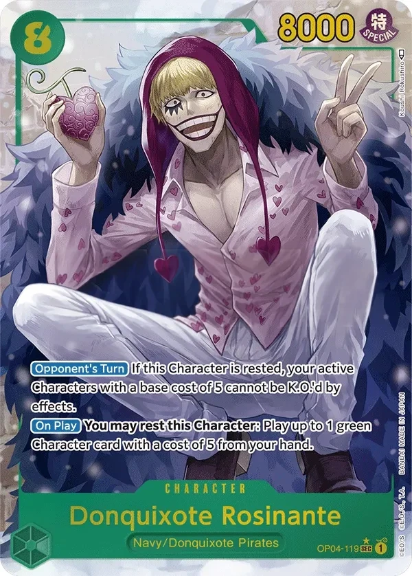 Donquixote Rosinante (OP04-119_p1) Alt Art One Piece card