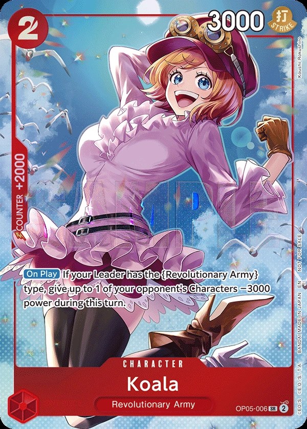 Koala (OP05-006_p4) Alt Art One Piece card