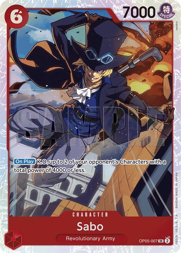 Sabo (OP05-007_r1) Reprint One Piece card