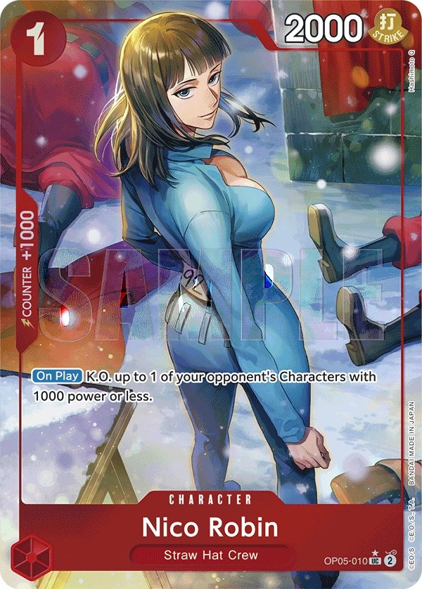Nico Robin (OP05-010_p3) Alt Art One Piece card