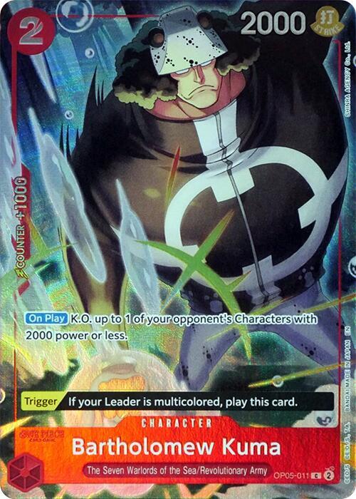 Bartholomew Kuma (OP05-011_p1) Alt Art One Piece card