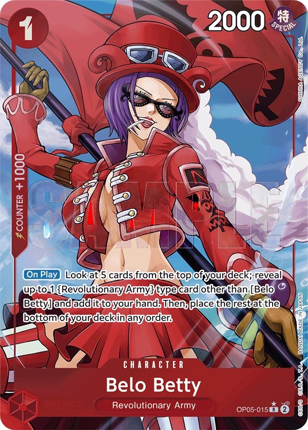 Belo Betty (OP05-015_p5) Alt Art One Piece card