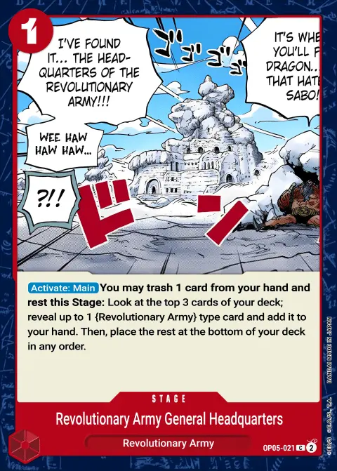 Revolutionary Army HQ (OP05-021) One Piece card