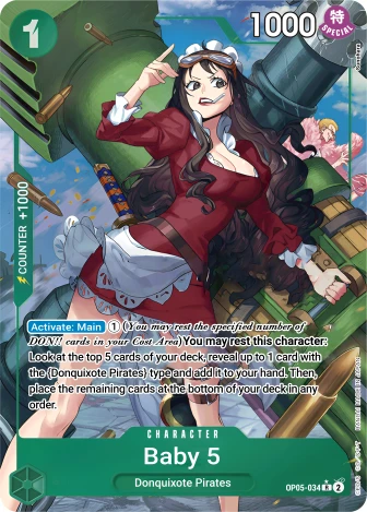 Baby 5 (OP05-034) One Piece card