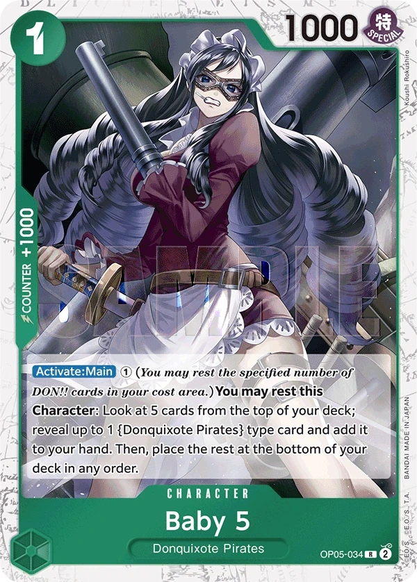 Baby 5 (OP05-034_p3) Alt Art One Piece card
