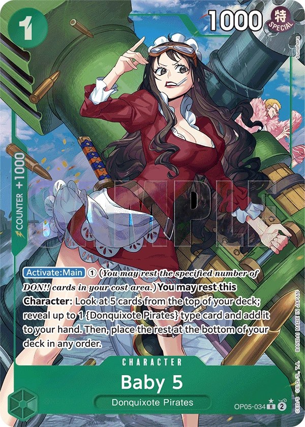 Baby 5 (OP05-034_p5) Alt Art One Piece card