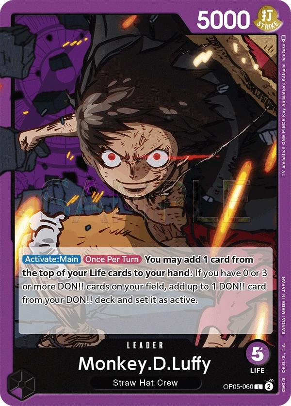 Monkey.D.Luffy (OP05-060) One Piece card