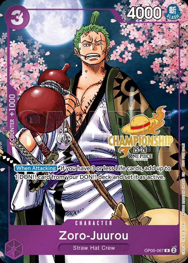 Zoro-Juurou (OP05-067_p5) Alt Art One Piece card