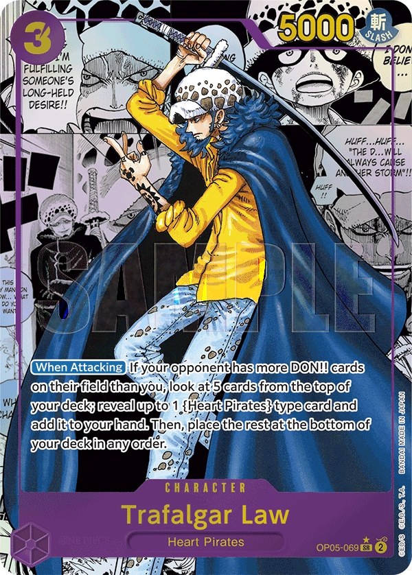 Trafalgar Law (OP05-069_r1) Reprint One Piece card