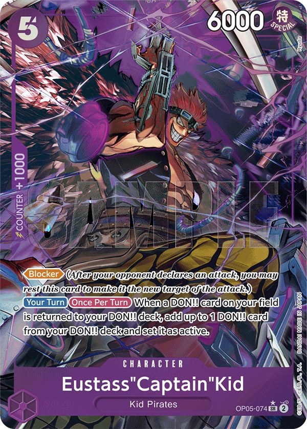 Eustass"Captain"Kid (OP05-074_p5) Alt Art One Piece card
