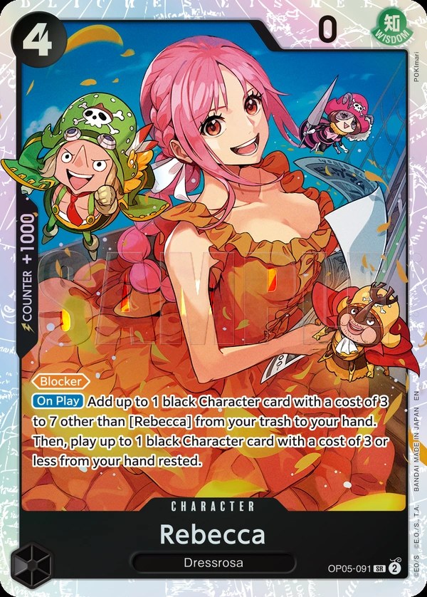 Rebecca (OP05-091_r1) Reprint One Piece card