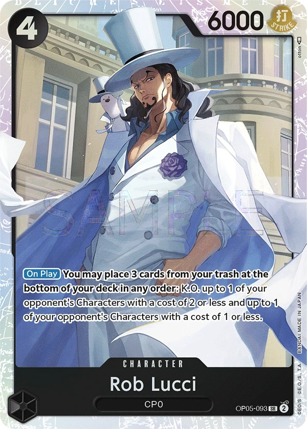 Rob Lucci (OP05-093) One Piece card
