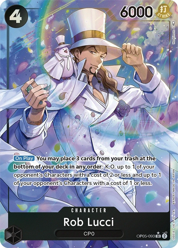 Rob Lucci (OP05-093_p1) Alt Art One Piece card