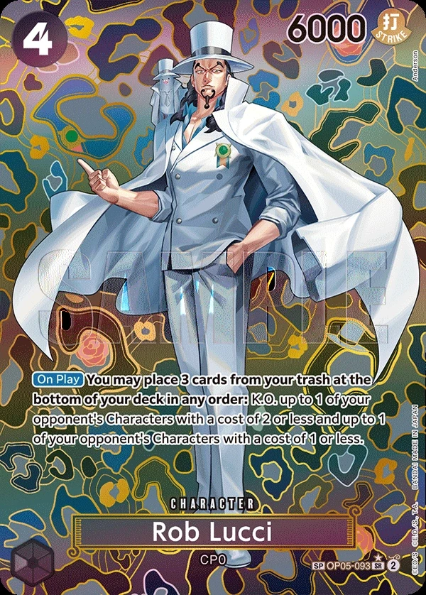 Rob Lucci (OP05-093_p2) SP One Piece card