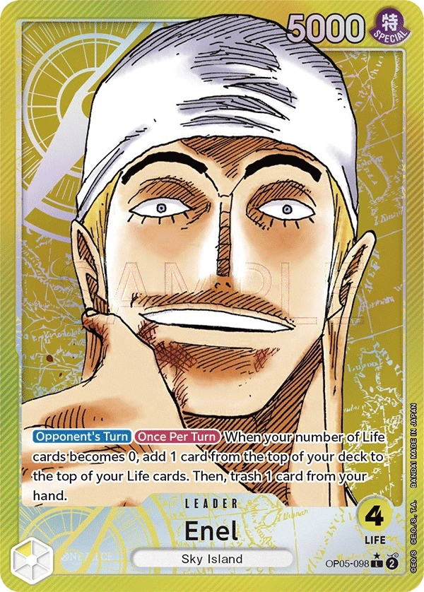 Enel (OP05-098_p1) Alt Art One Piece card