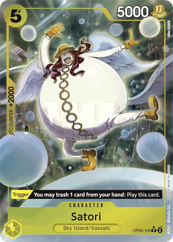 Satori (OP05-105_p3) Alt Art One Piece card