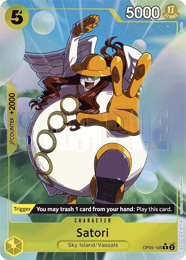 Satori (OP05-105_p4) Alt Art One Piece card