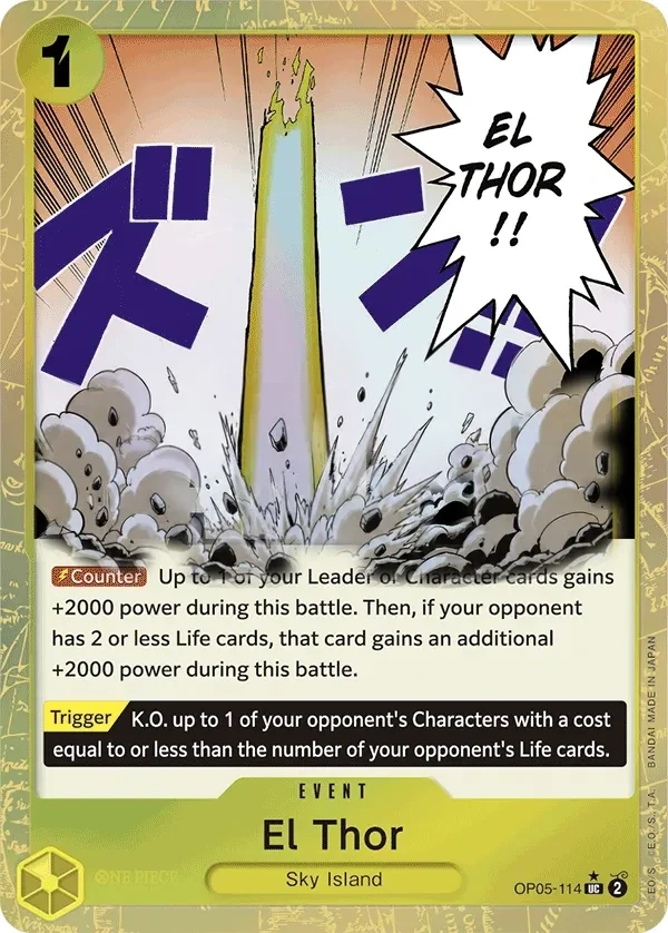El Thor (OP05-114_p3) Alt Art One Piece card