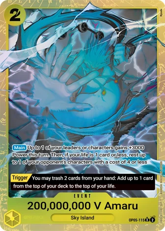 Two-Hundred Million Volts Amaru (OP05-115) One Piece card