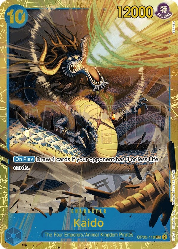 Kaido (OP05-118_r1) Reprint One Piece card
