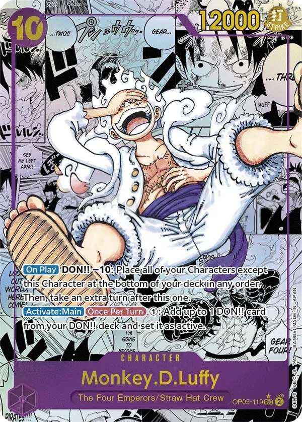 Monkey.D.Luffy (OP05-119_p2) Alt Art One Piece card