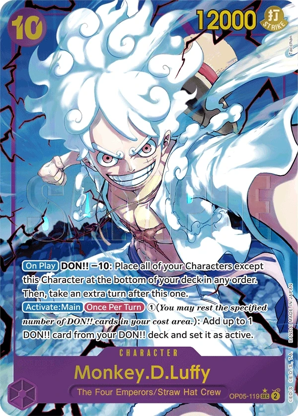 Monkey.D.Luffy (OP05-119_p4) Alt Art One Piece card