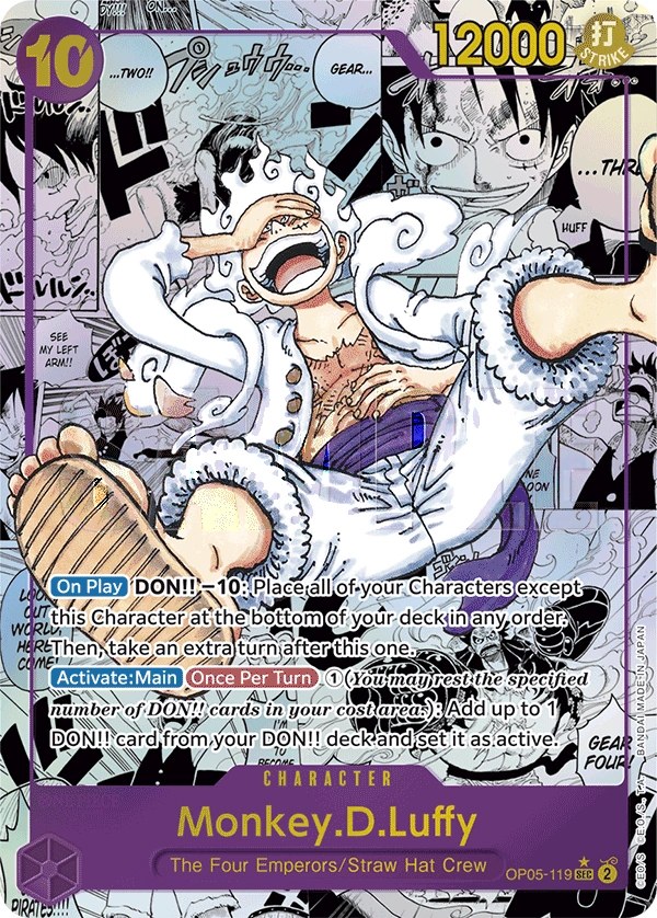 Monkey.D.Luffy (OP05-119_r2) Reprint One Piece card