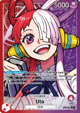 Uta (OP06-001) One Piece card