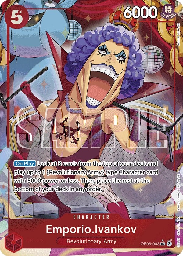 Emporio.Ivankov (OP06-003_p3) Alt Art One Piece card